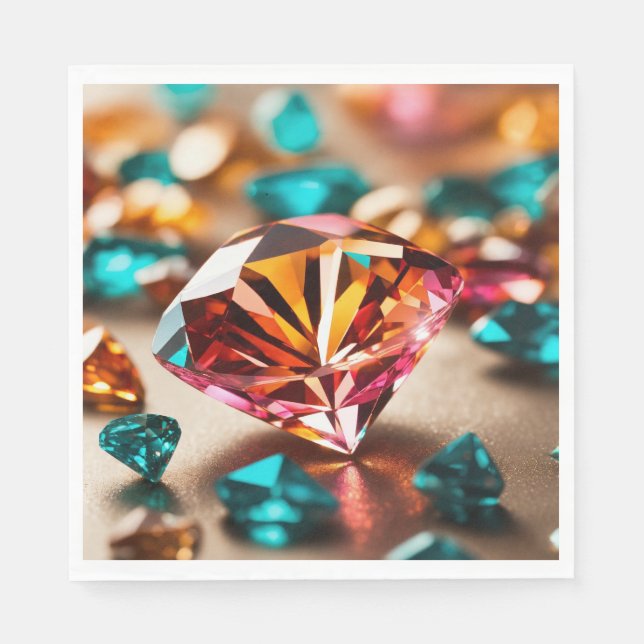 "Diamond Design Paper Napkins" Serviette (Vorderseite)