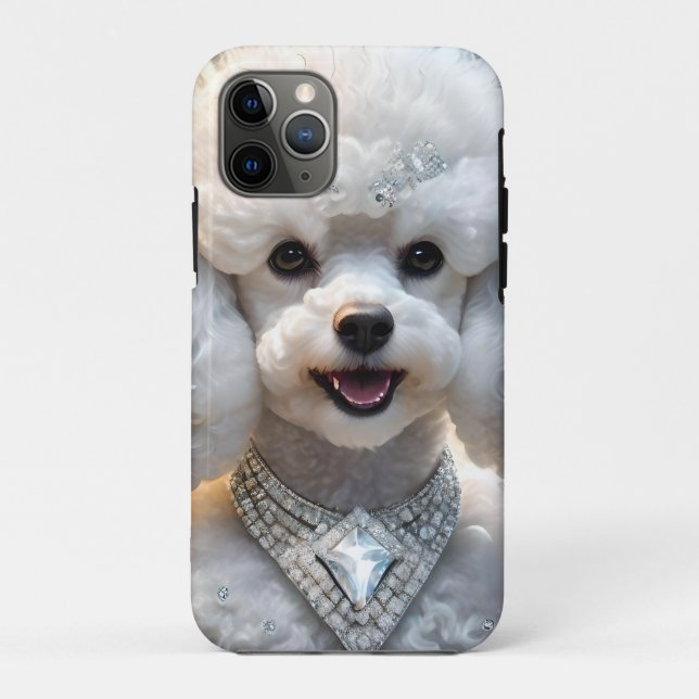 "Diamond Diva: Das glamouröse Poodle in Sparkle" Case-Mate iPhone Hülle (Rückseite)