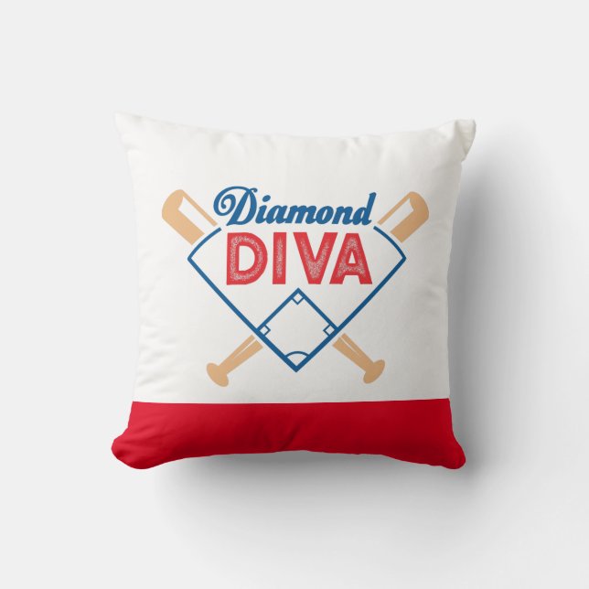 Diamond Diva Throw Kissen (Vorderseite)
