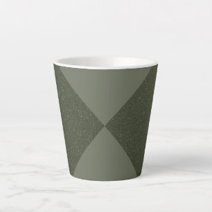 Diamond Drehung Moss Green Latte Tasse - Custom