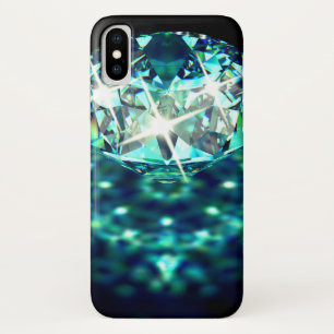 Diamond Edelstein funkelnd elegantes schwarzes Tür Case-Mate iPhone Hülle