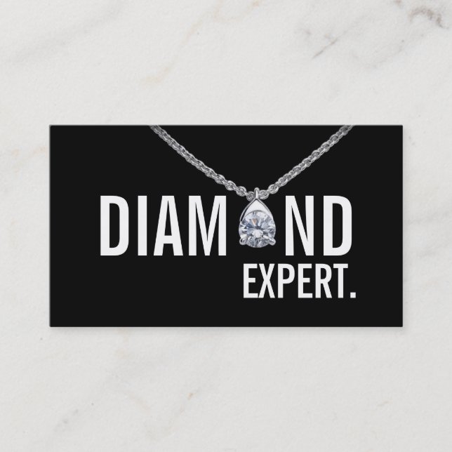 Diamond Expert Juwelry Gold Silver Visitenkarte (Vorderseite)