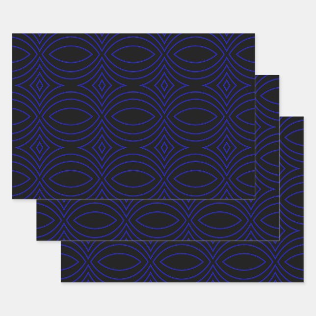 Diamond Eyes Moderne Pop Abstrakt Geschenkpapier Set (Set)