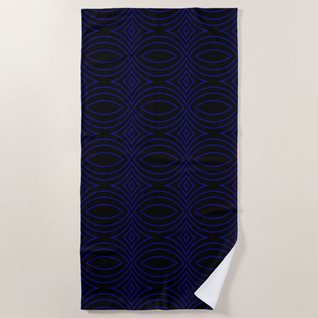 Diamond Eyes Moderne Pop Abstrakt Strandtuch (Vorderseite)