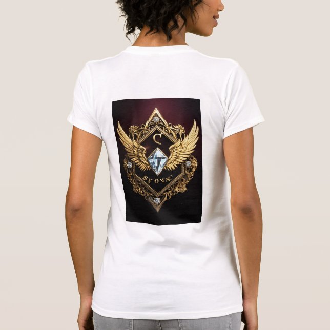 "Diamond Faith LLC Logo T - Shirt - Eleganz, Grace (Rückseite)