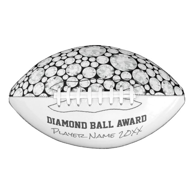 Diamond Football Award Name Jahr Sportbling Edelst (Vorderseite)