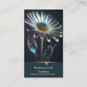 Diamond Gemstone Crystal Blume Business Card Visitenkarte
