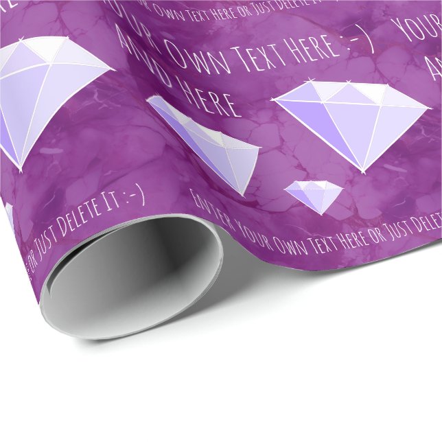 Diamond Gemstones Schmuckgeschenk Geschenkpapier (Rolleneckpunkt)