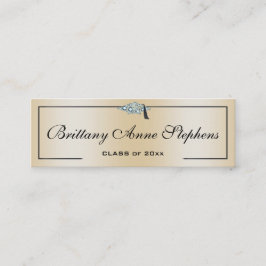 Diamond gestufte Rose-Gold-Calling Card Telefonnummerkarte