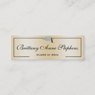 Diamond gestufte Rose-Gold-Calling Card Telefonnummerkarte