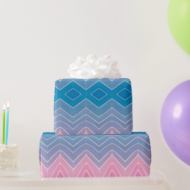 Diamond Gift Wrap Ombre Lackierung Wasserfarbe Geschenkpapier (Partygeschenke)
