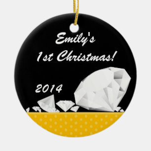 Diamond Glitz Glam Glam Personalisierter Name Orna Keramikornament