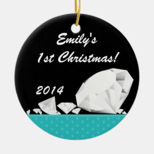 Diamond Glitz Glam Glam Personalisierter Name Orna Keramikornament