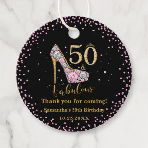 Diamond Glitzer 50 und fabelhaft 50. Geburtstag Geschenkanhänger