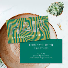 Diamond Gold Dark Aquamarin Friseur Friseur Friseu Visitenkarte