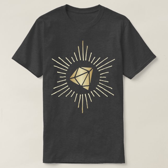Diamond Gold Zeichnend T-Shirt (Design vorne)