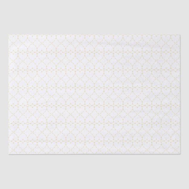 Diamond Golden Hearts Seidenpapier (Vorderseite)