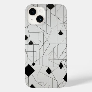 Diamond Grid Line Art Case-Mate iPhone 14 Hülle