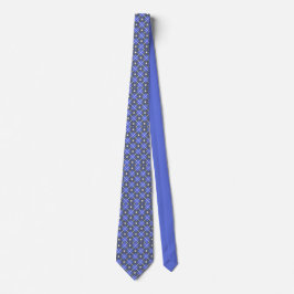Diamond Grid Neck Tie with Lavender Accent Krawatte