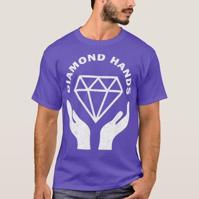 Diamond Hands Krypto-Börsenhandelssystem T-Shirt (Vorderseite)