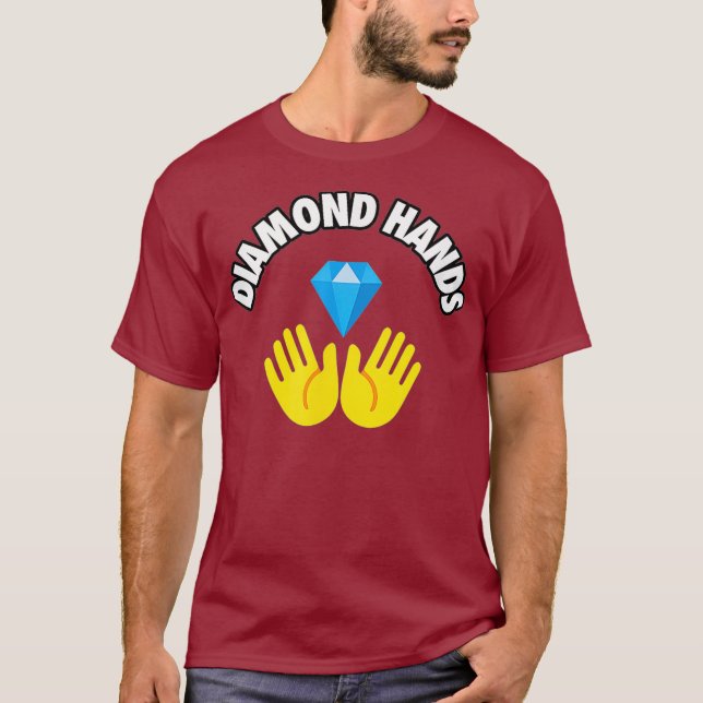 Diamond Hands WSB Stock Trading Trader T-Shirt (Vorderseite)