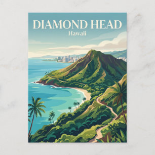 Diamond Head Hawaii Postkarte