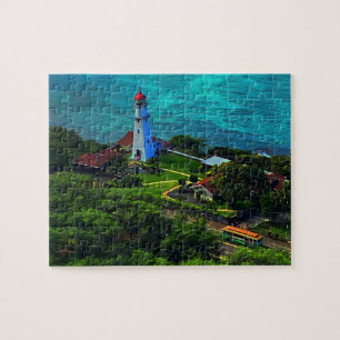 Diamond Head Lighthouse #1 Jigsaw Puzzle
