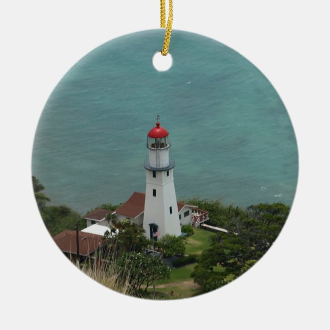 Diamond Head Lighthouse Keramik Ornament (Vorne)
