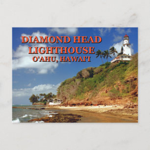 Diamond Head Lighthouse, O'ahu, Hawai'i Postcard Postkarte