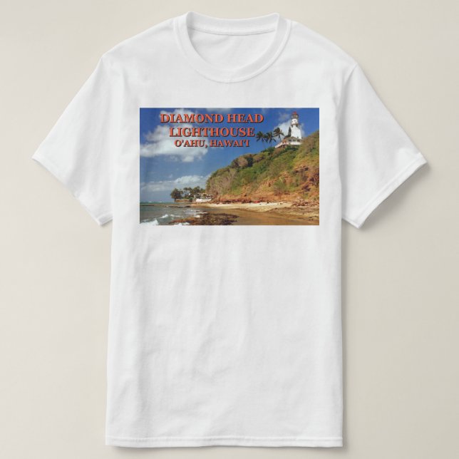 Diamond Head Lighthouse, O'ahu, Hawai'i T - Shirt (Design vorne)
