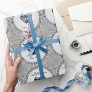 Diamond Heart 60-jähriges Wrapping Paper Geschenkpapier
