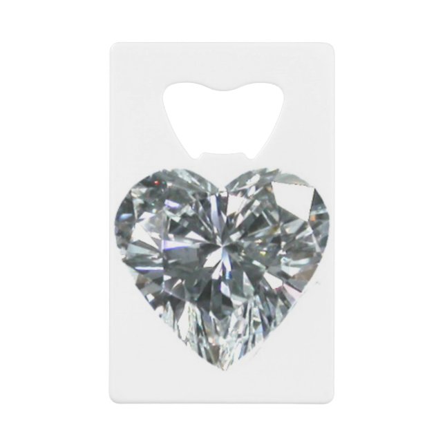 Diamond Heart Bottle Opener Geldbeutel Flaschenöffner (Vorderseite)