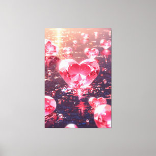 Diamond Heart Canvas Print Leinwanddruck