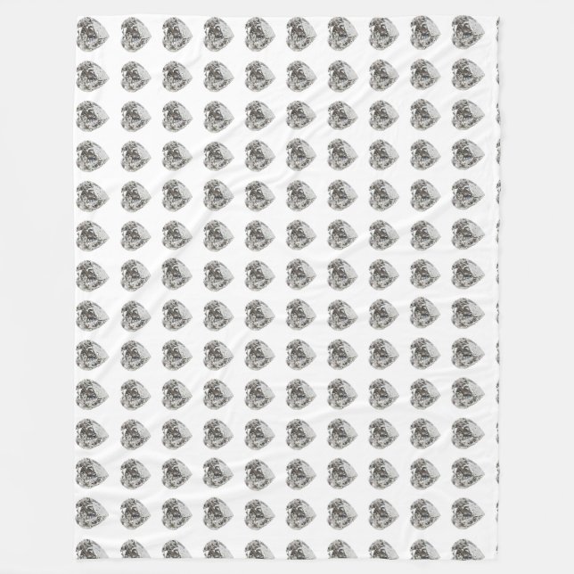 Diamond Heart Fleecedecke (Vorderseite)