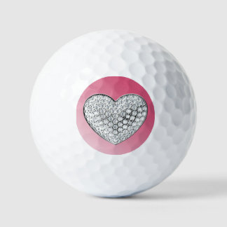 Diamond Heart Golfball
