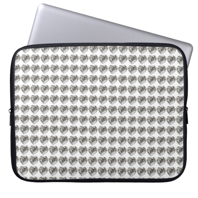 Diamond Heart Laptopschutzhülle (Vorderseite)