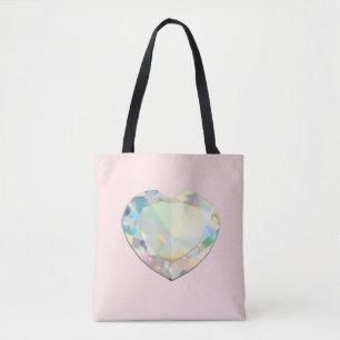 Diamond Heart Pastel Pink