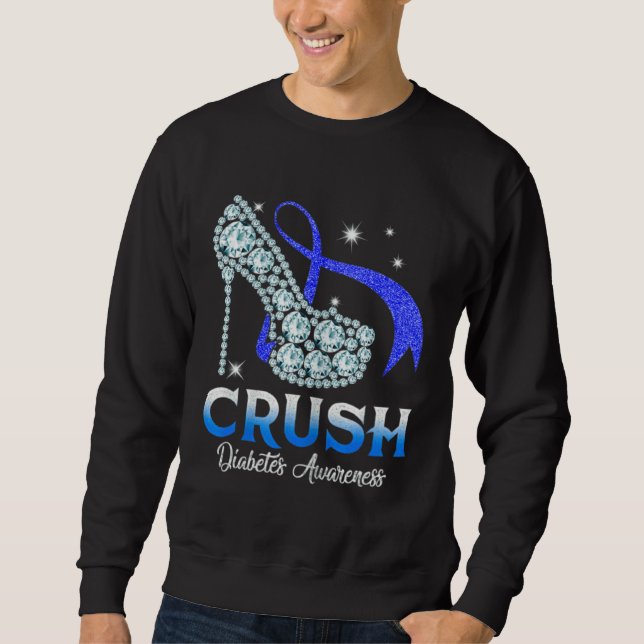 Diamond High Heel Women Diabetes Awareness Month B Sweatshirt (Vorderseite)