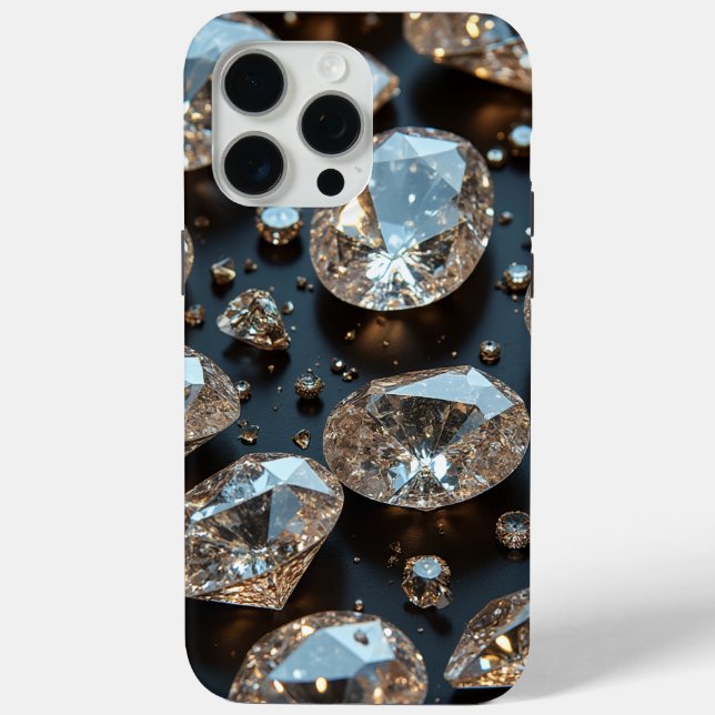 Diamond iPhone Case sieht wie echter Diamant-Luxus (Rückseite)
