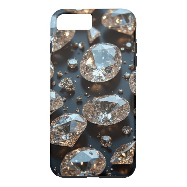 Diamond iPhone Case sieht wie echter Diamant-Luxus (Rückseite)