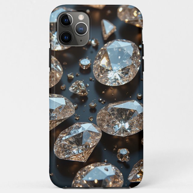 Diamond iPhone Case sieht wie echter Diamant-Luxus (Rückseite)