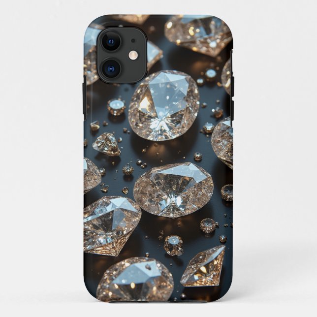 Diamond iPhone Case sieht wie echter Diamant-Luxus (Rückseite)