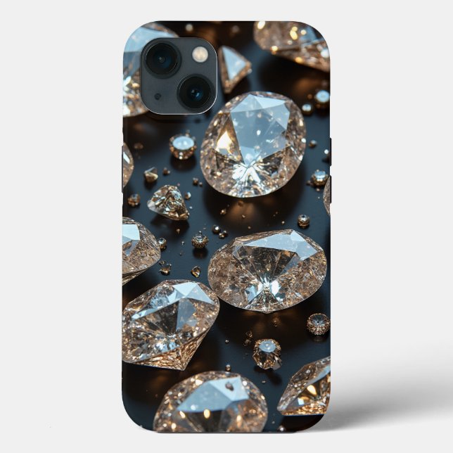 Diamond iPhone Case sieht wie echter Diamant-Luxus (Rückseite)