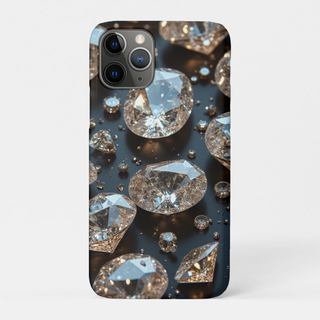 Diamond iPhone Case sieht wie echter Diamant-Luxus (Rückseite)