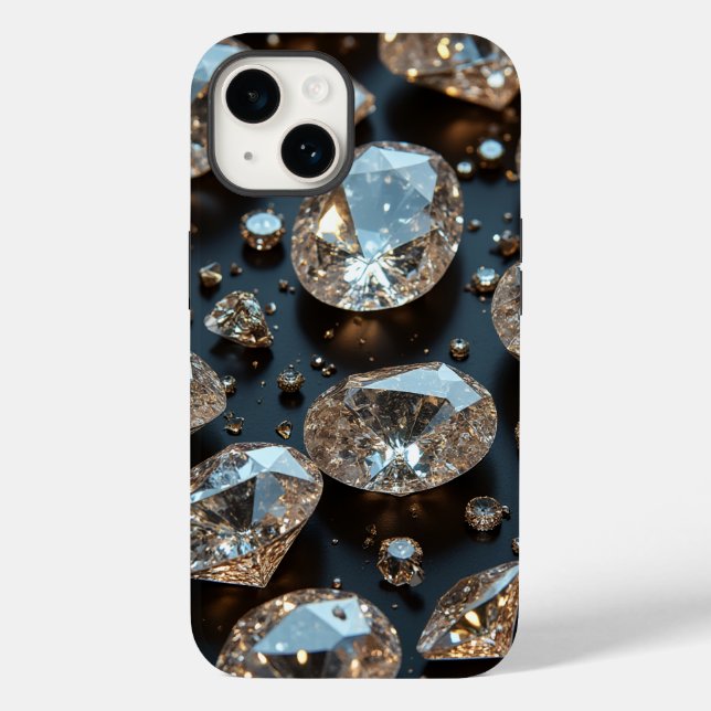 Diamond iPhone Case sieht wie echter Diamant-Luxus (Rückseite)