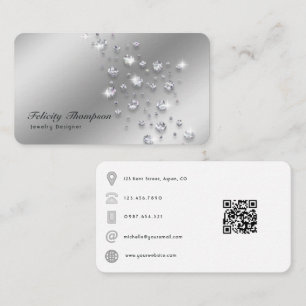 Diamond Jewelier Designer QR Code Visitenkarte
