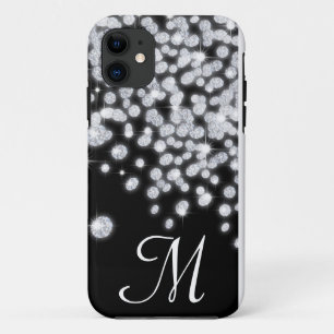 Diamond Jewels Jewelry Glit Monogram IPHONE 5 Case