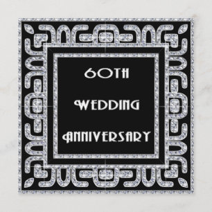 Diamond Jubilee 60. Hochzeitstag Einladung