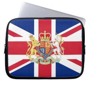 Diamond Jubilee Gewerkschaft Flag und Royal Wappen Laptopschutzhülle