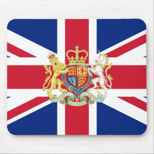 Diamond Jubilee Gewerkschaft Flag und Royal Wappen Mousepad
